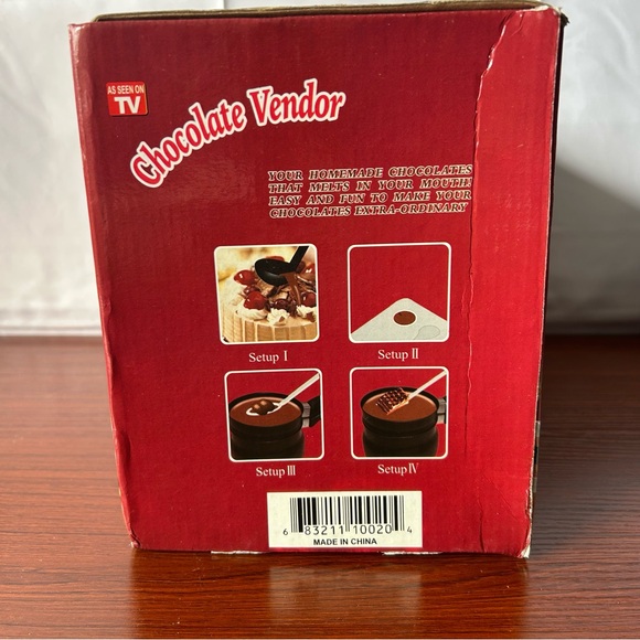 CHOCOLATE VENDOR As Seen on TV Chocolate Factory Melt Candy Confectioners NEW - Picture 4 of 6